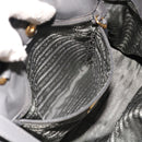 PRADA Hand Bag Nylon 2way Gray Auth 54970-23
