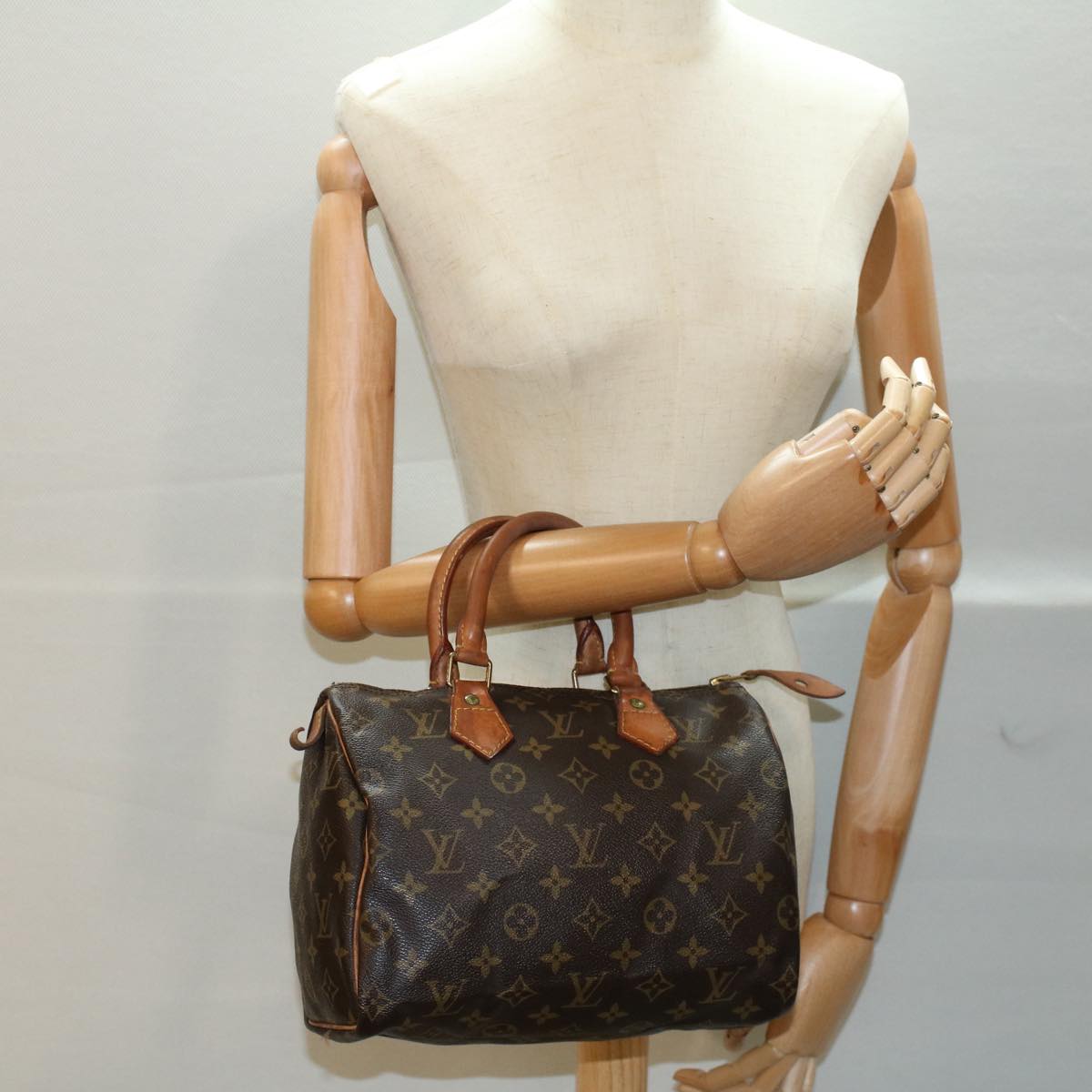 LOUIS VUITTON Monogram Speedy 25 Hand Bag M41528 LV Auth 54993