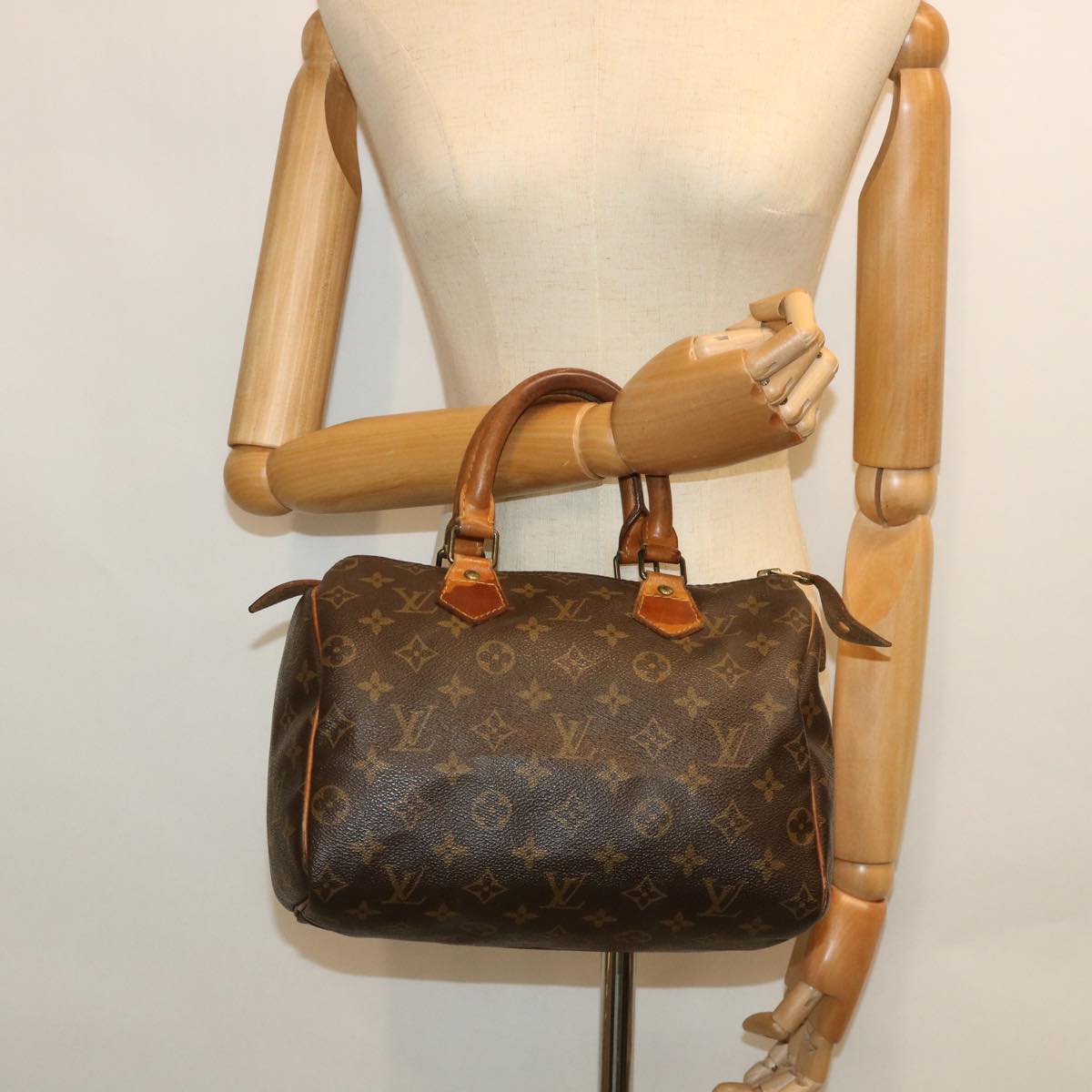 LOUIS VUITTON Monogram Speedy 25 Hand Bag M41528 LV Auth 55002