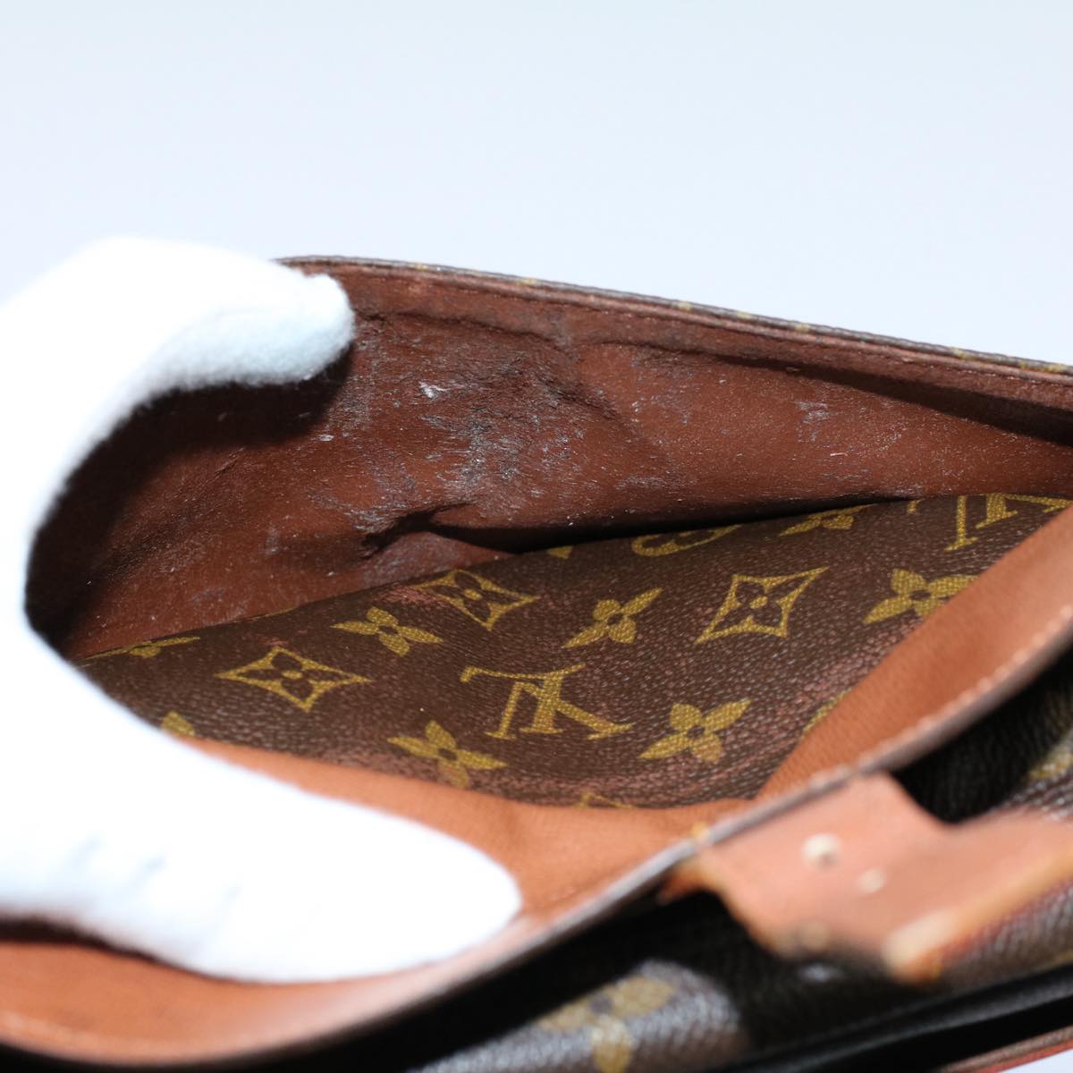 LOUIS VUITTON Monogram Jeune Fille GM Shoulder Bag M51225 LV Auth 55006