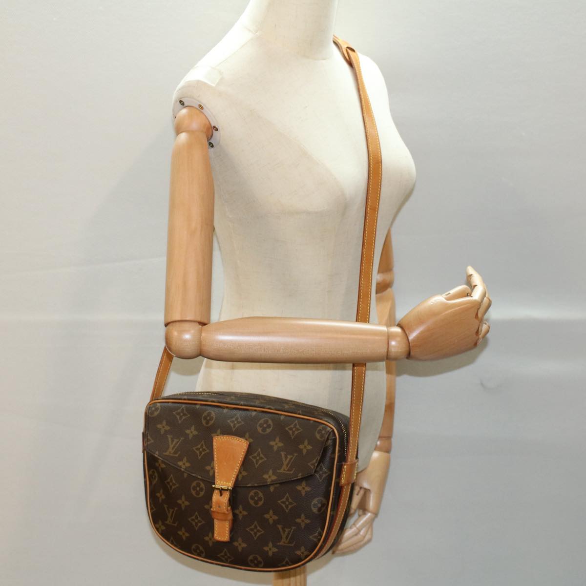 LOUIS VUITTON Monogram Jeune Fille GM Shoulder Bag M51225 LV Auth 55006