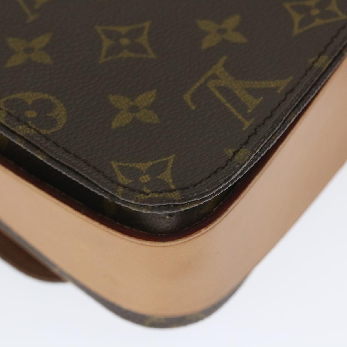 LOUIS VUITTON Monogram Cartouchiere GM Shoulder Bag M51252 LV Auth 55008