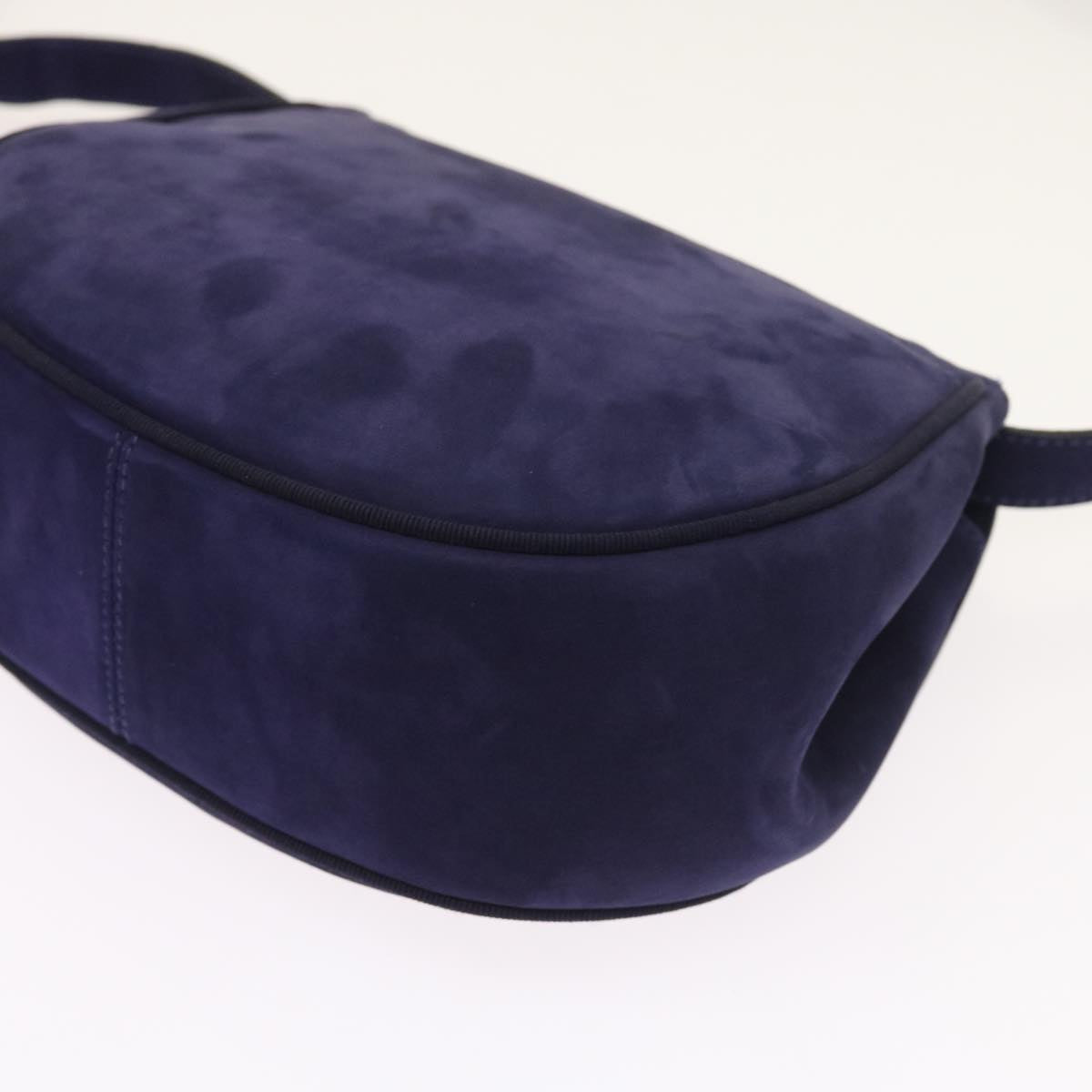 Salvatore Ferragamo Shoulder Bag Suede Purple Auth 55064