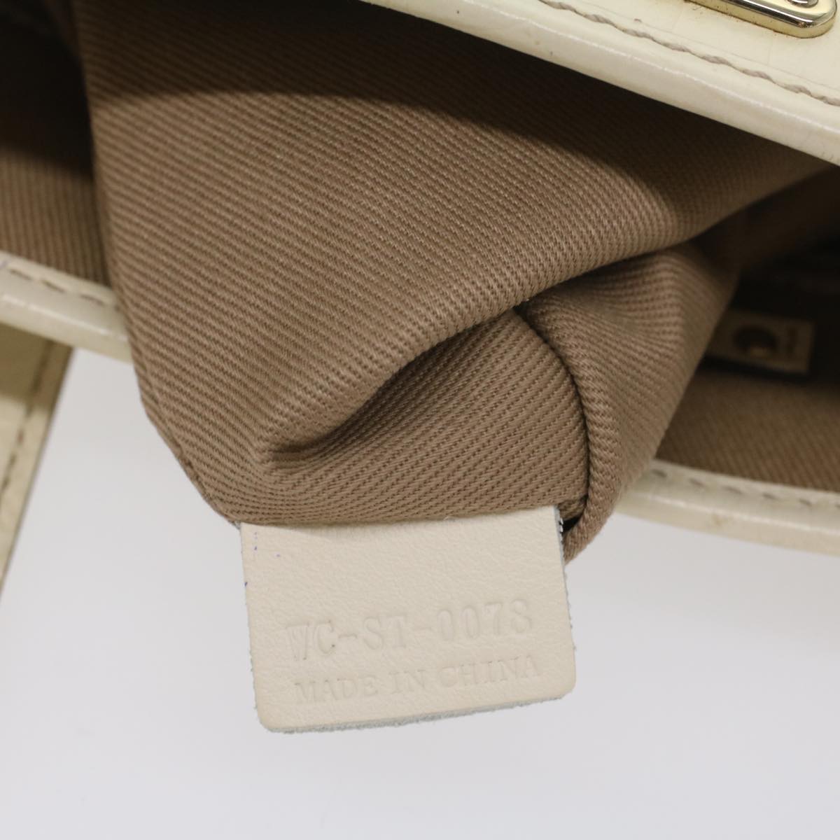 CELINE Macadam Canvas Tote Bag Beige Auth 55082