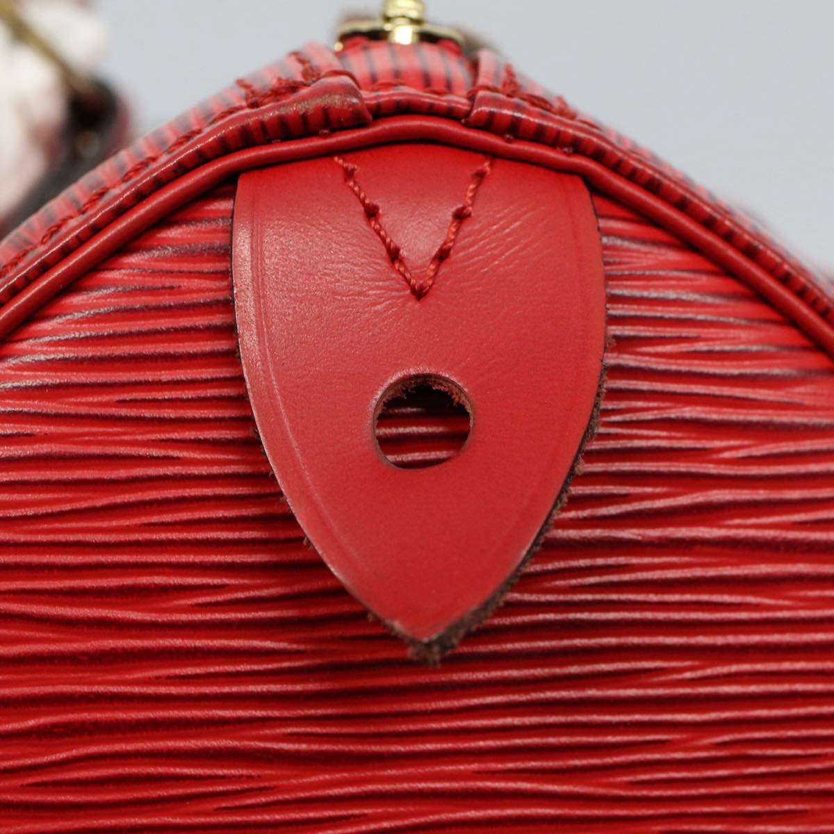 LOUIS VUITTON Epi Speedy 25 Hand Bag Castilian Red M43017 LV Auth 55088