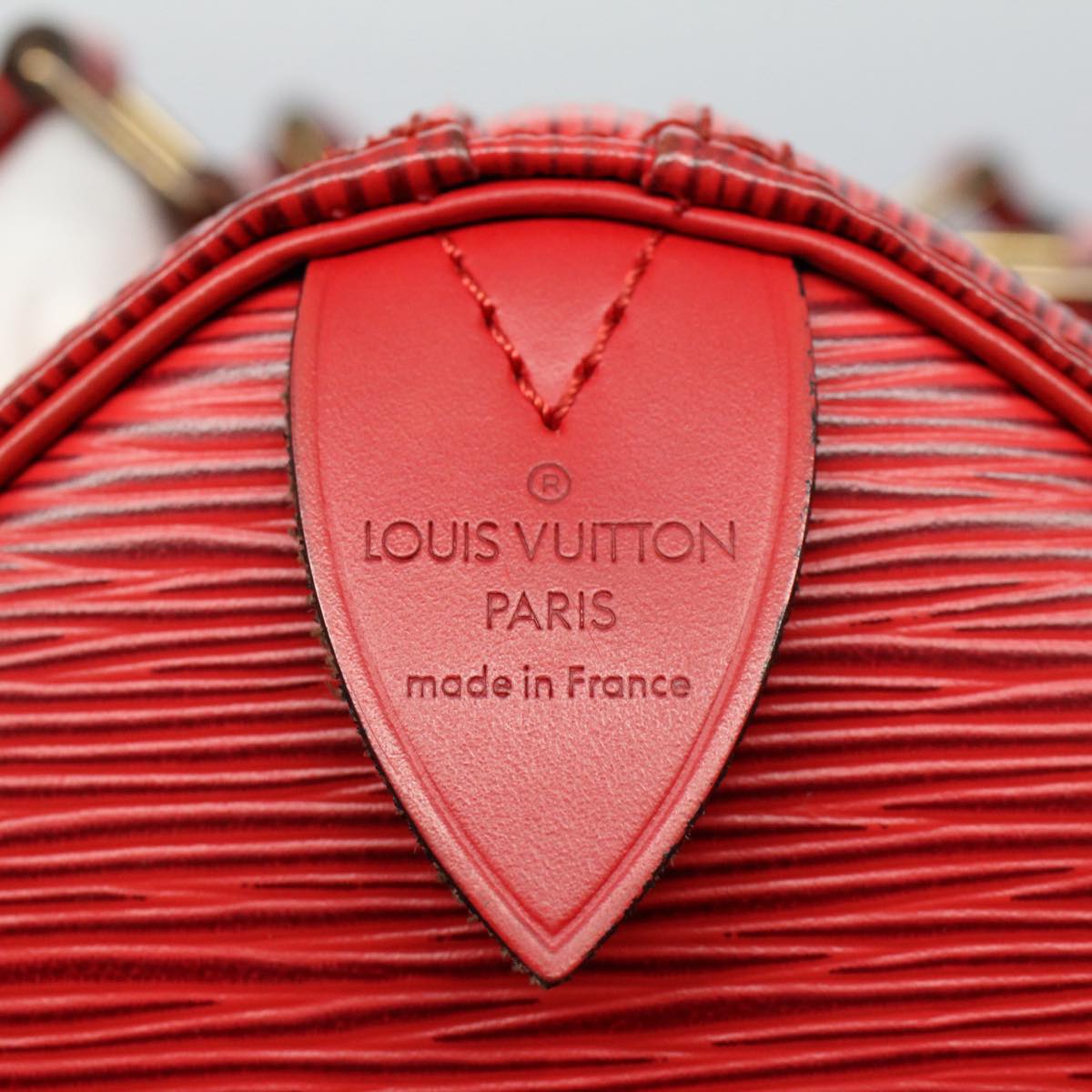 LOUIS VUITTON Epi Speedy 25 Hand Bag Castilian Red M43017 LV Auth 55088