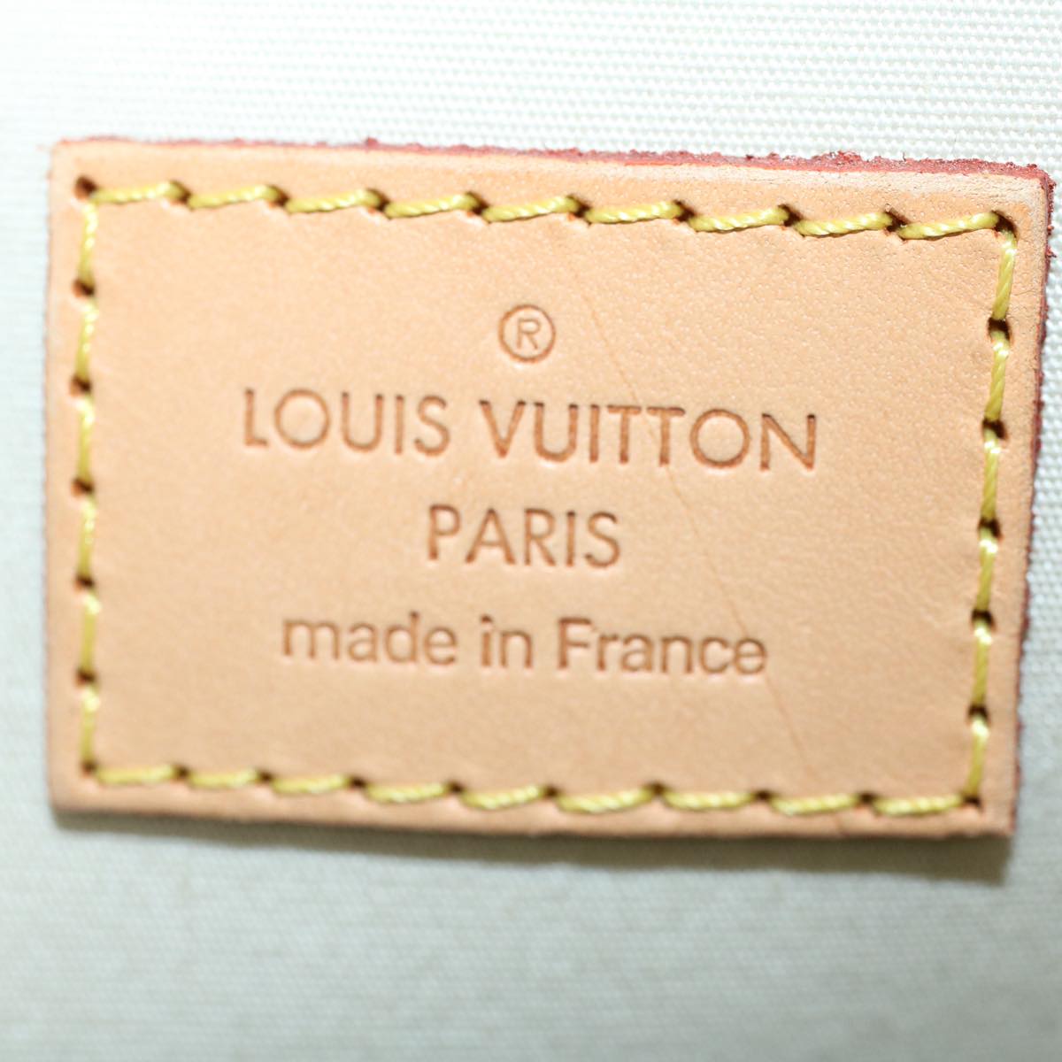 LOUIS VUITTON Monogram Vernis Alma PM Hand Bag Broncorail M91445 LV Auth 55192