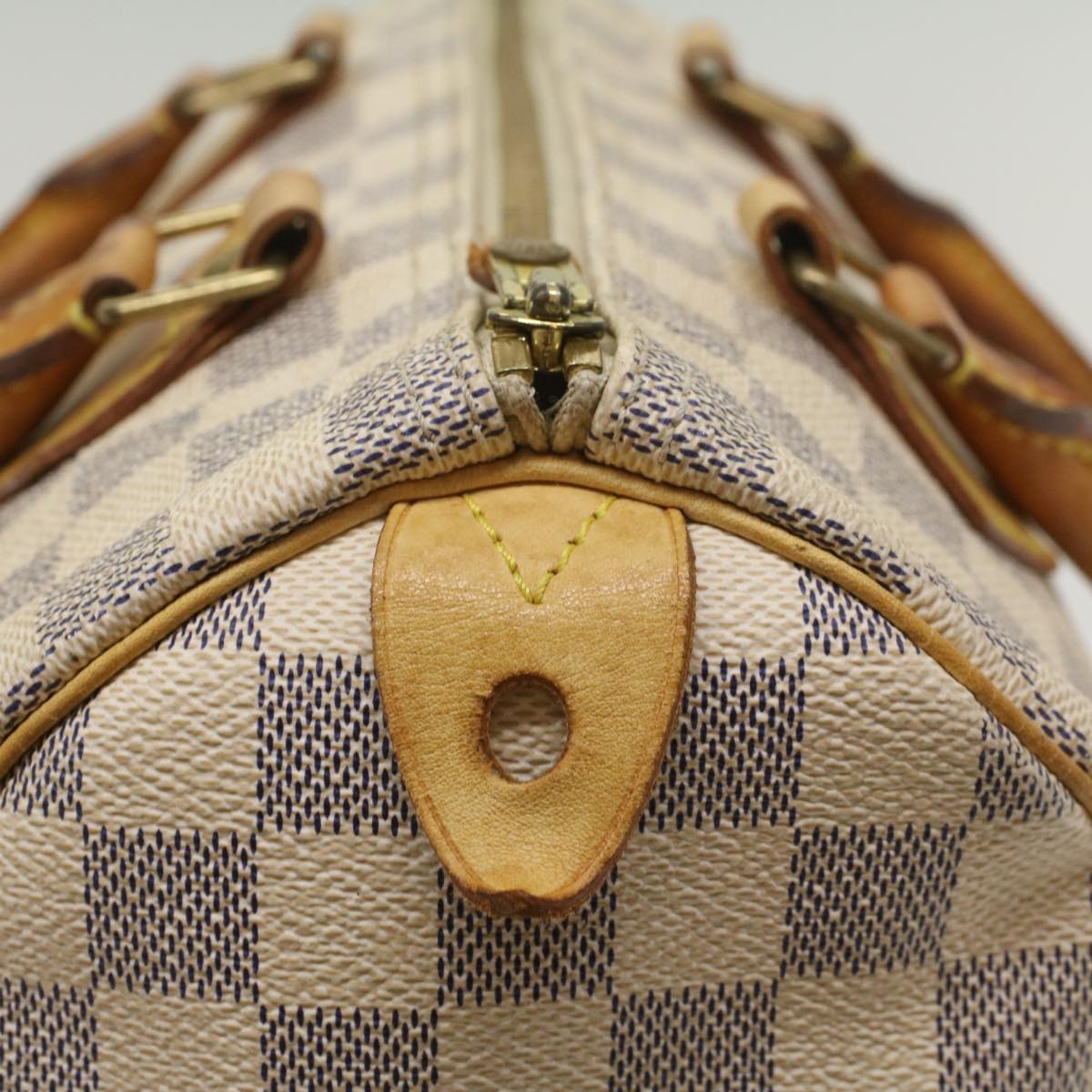 LOUIS VUITTON Damier Azur Speedy 25 Hand Bag N41534 LV Auth 55194