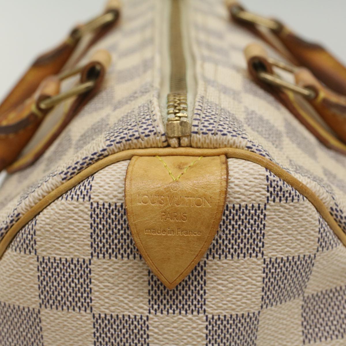 LOUIS VUITTON Damier Azur Speedy 25 Hand Bag N41534 LV Auth 55194