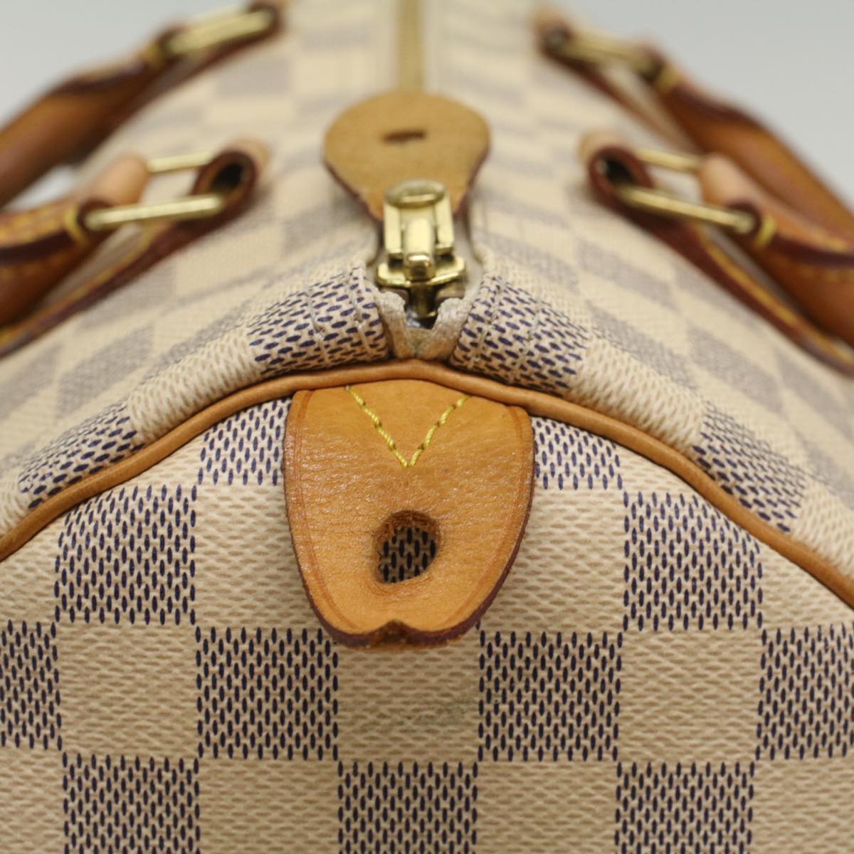 LOUIS VUITTON Damier Azur Speedy 30 Hand Bag N41533 LV Auth 55195