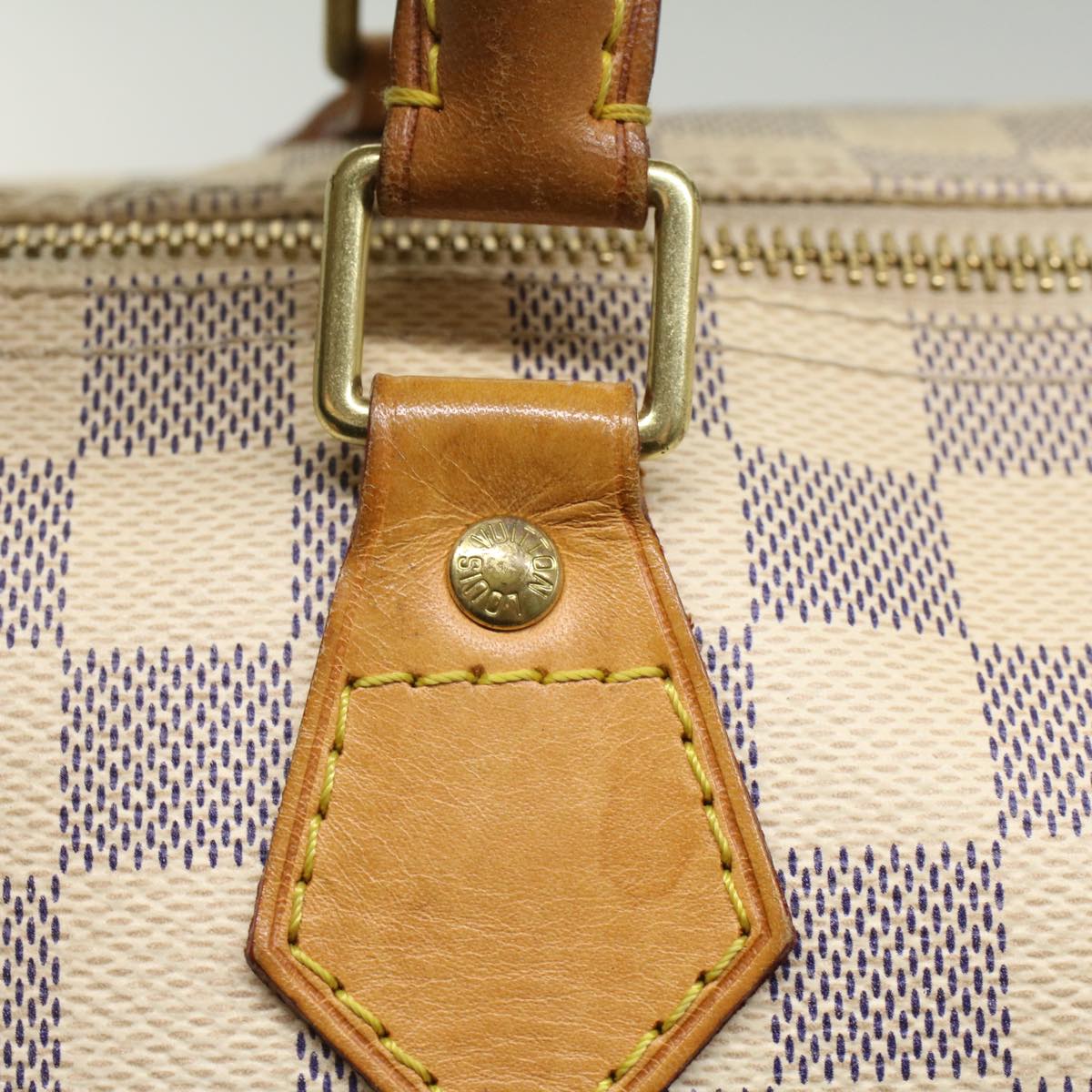 LOUIS VUITTON Damier Azur Speedy 30 Hand Bag N41533 LV Auth 55195