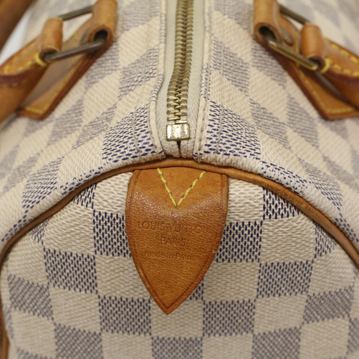 LOUIS VUITTON Damier Azur Speedy 25 Hand Bag N41534 LV Auth 55243