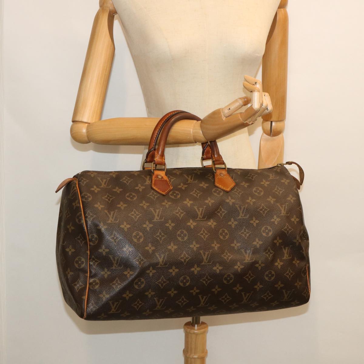 LOUIS VUITTON Monogram Speedy 40 Hand Bag M41522 LV Auth 55245