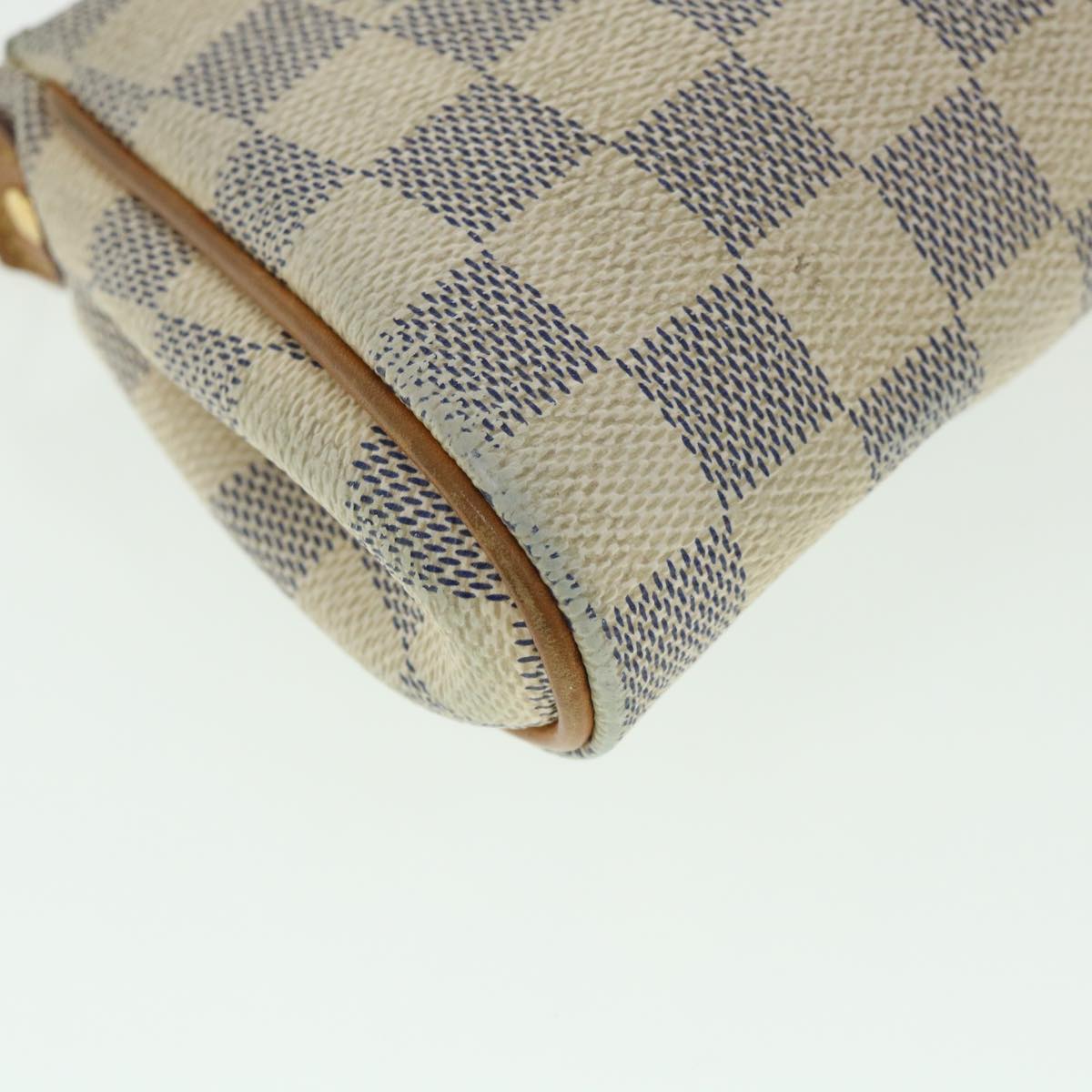 LOUIS VUITTON Damier Azur Eva Shoulder Bag 2way N55214 LV Auth 55258