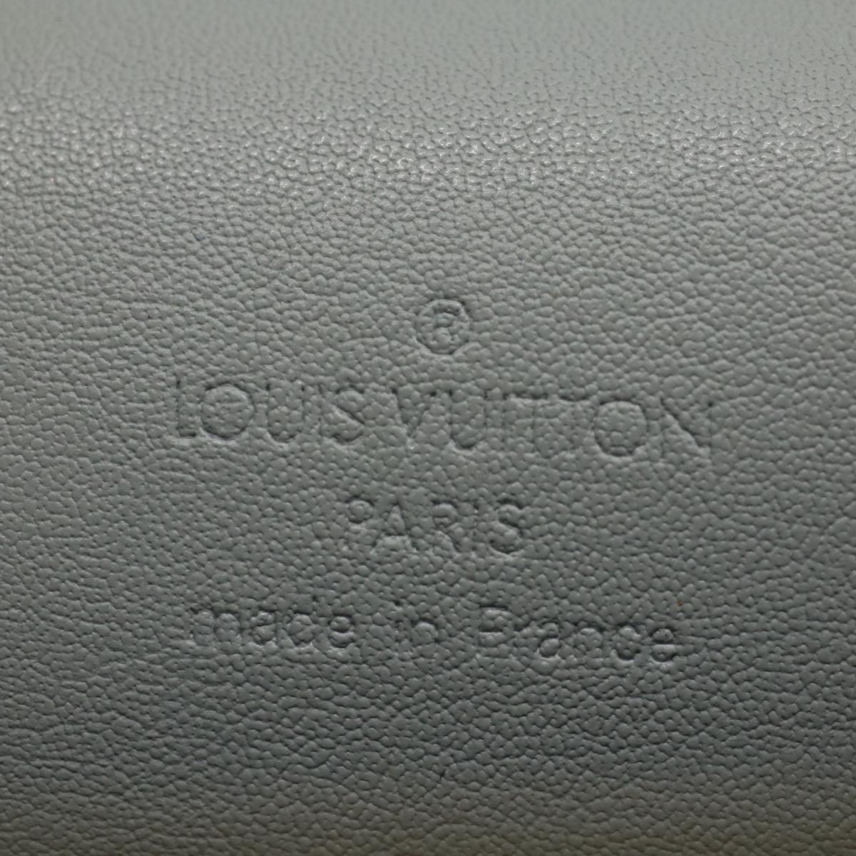LOUIS VUITTON Monogram Vernis Spring Street Hand Bag Gris M91029 LV Auth 55297
