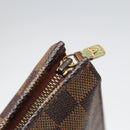 LOUIS VUITTON Damier Ebene Poche Toilette 26 Pouch N47543 LV Auth 55311-9