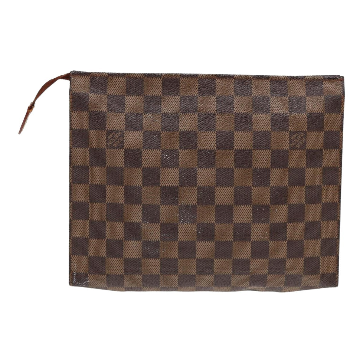 LOUIS VUITTON Damier Ebene Poche Toilette 26 Pouch N47543 LV Auth 55311 - 0