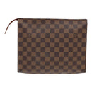 LOUIS VUITTON Damier Ebene Poche Toilette 26 Pouch N47543 LV Auth 55311-2