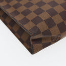 LOUIS VUITTON Damier Ebene Poche Toilette 26 Pouch N47543 LV Auth 55311-15