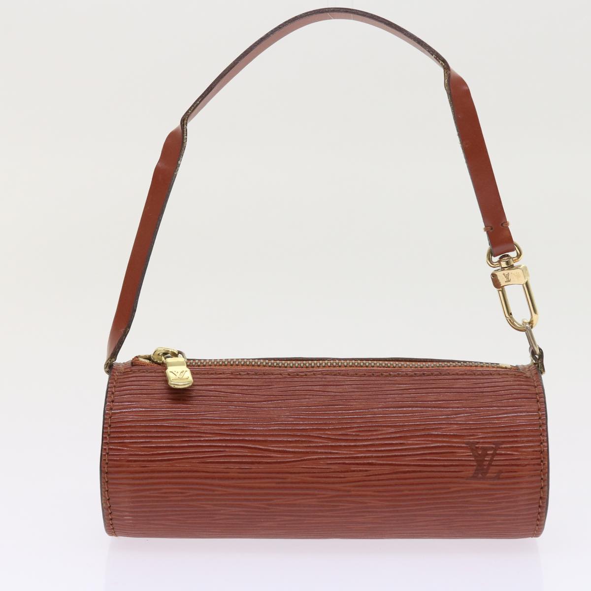 LOUIS VUITTON Epi Soufflot Hand Bag Brown M52223 LV Auth 55319