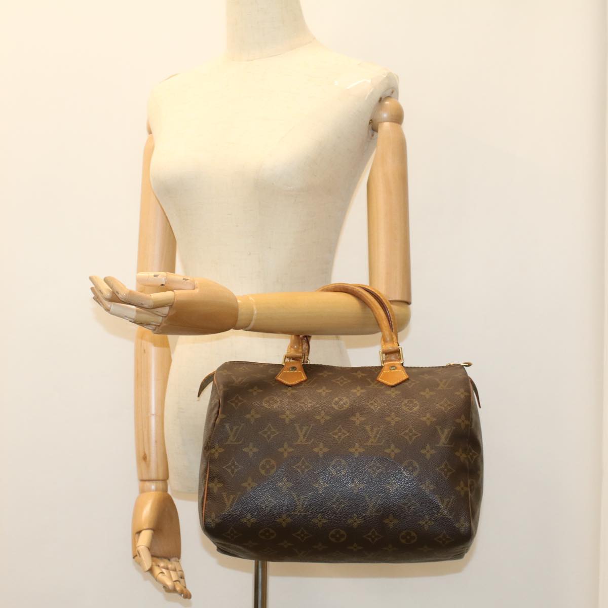 LOUIS VUITTON Monogram Speedy 30 Hand Bag M41526 LV Auth 55338