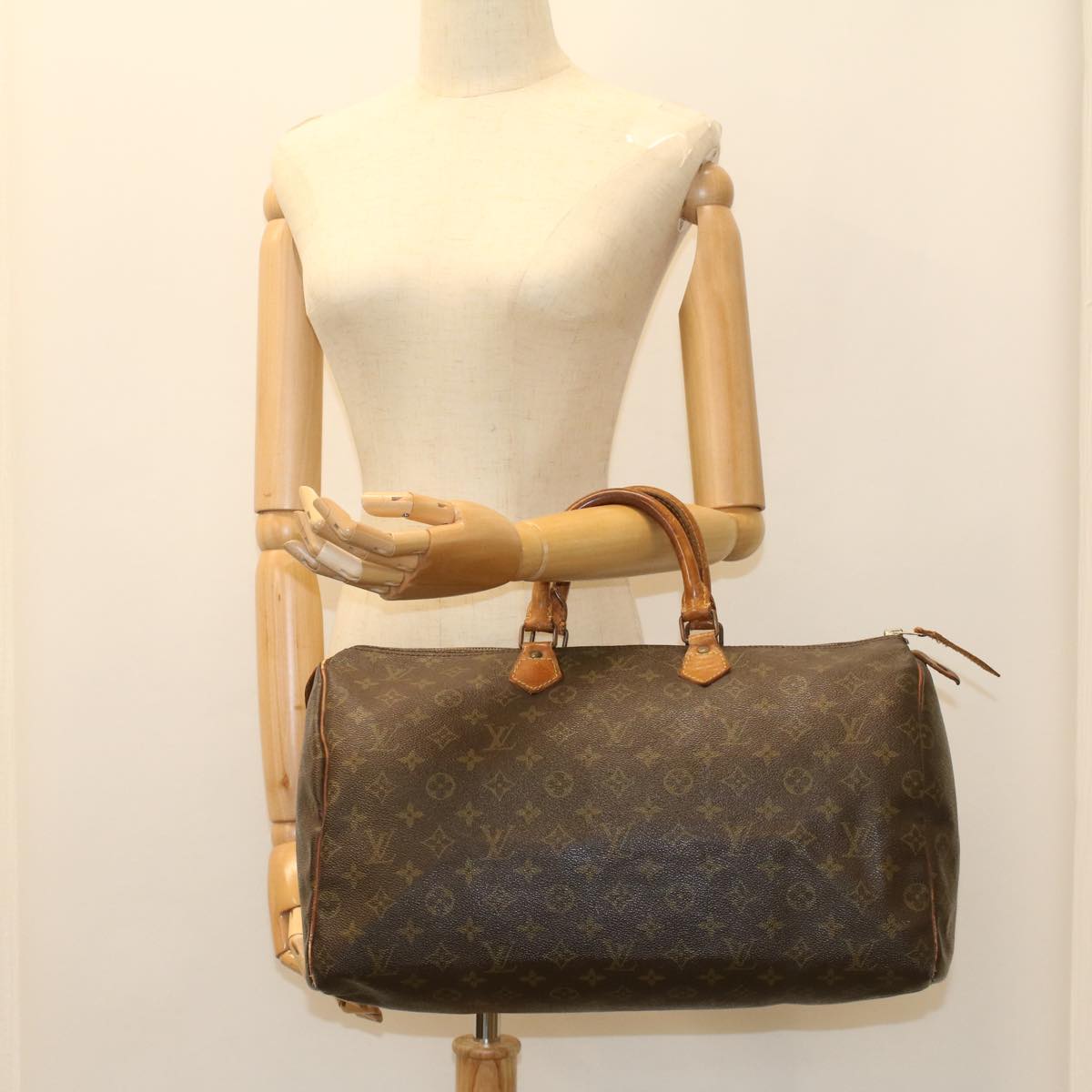 LOUIS VUITTON Monogram Speedy 40 Hand Bag M41522 LV Auth 55340