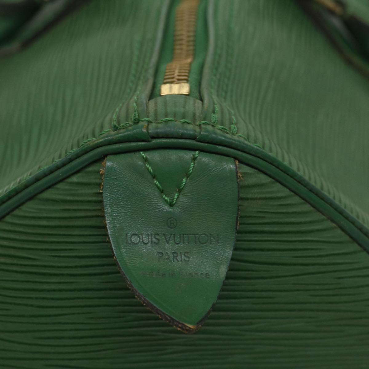 LOUIS VUITTON Epi Speedy 35 Hand Bag Borneo Green M42994 LV Auth 55356