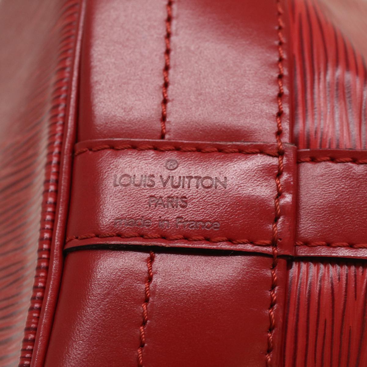 LOUIS VUITTON Epi Noe Shoulder Bag Red M44007 LV Auth 55390