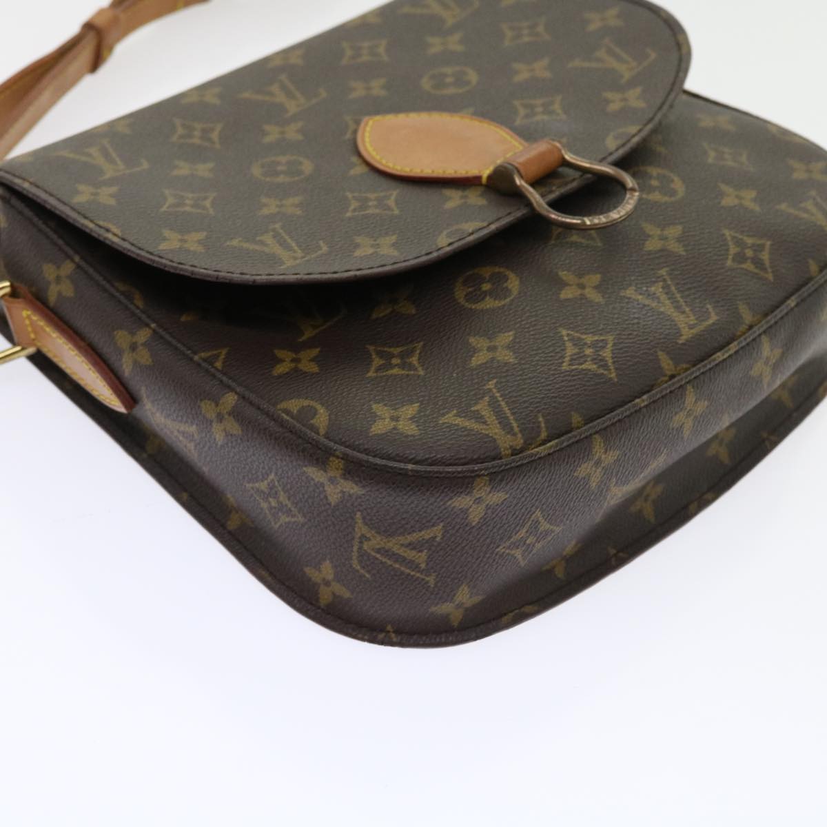 LOUIS VUITTON Monogram Saint Cloud GM Shoulder Bag M51242 LV Auth 55542