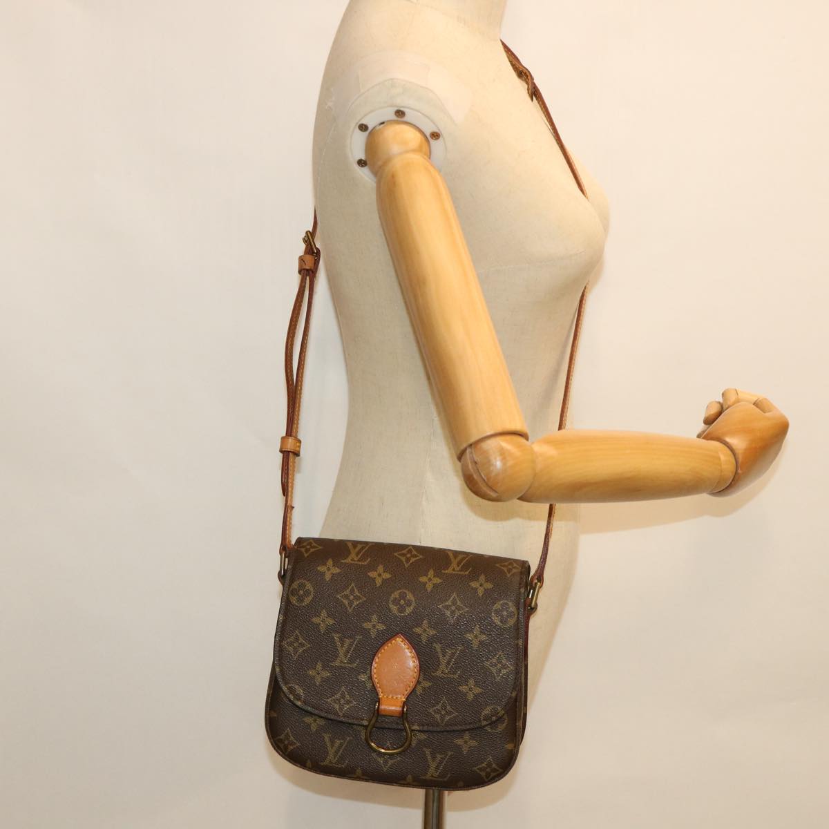 LOUIS VUITTON Monogram Saint Cloud MM Shoulder Bag Vintage M51243 LV Auth 55545