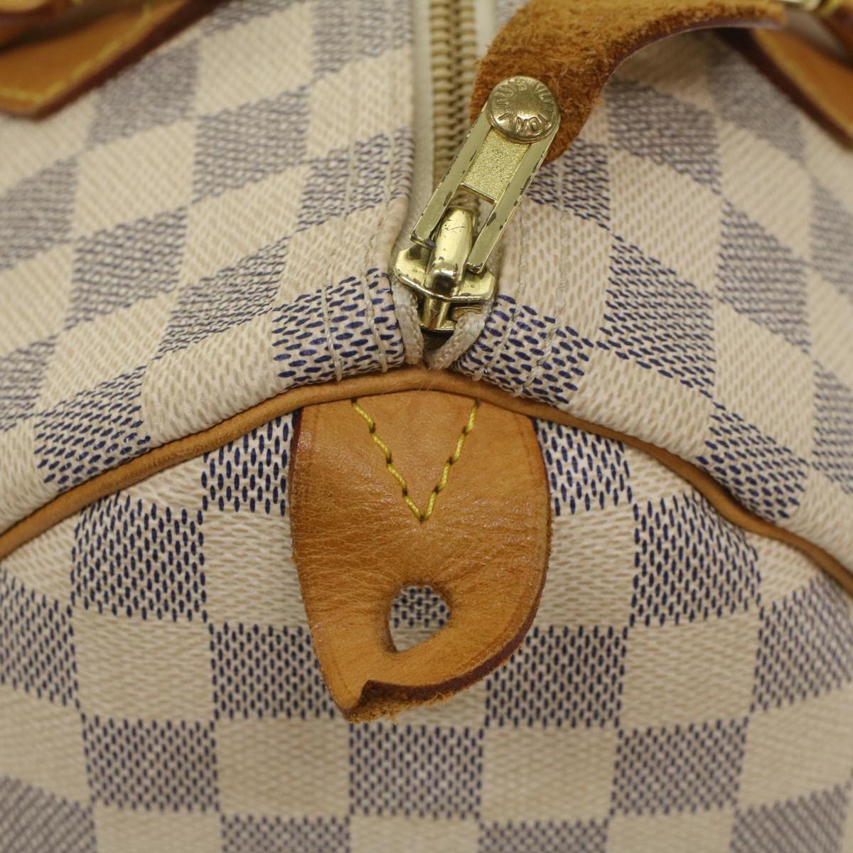 LOUIS VUITTON Damier Azur Speedy 30 Hand Bag N41533 LV Auth 55563