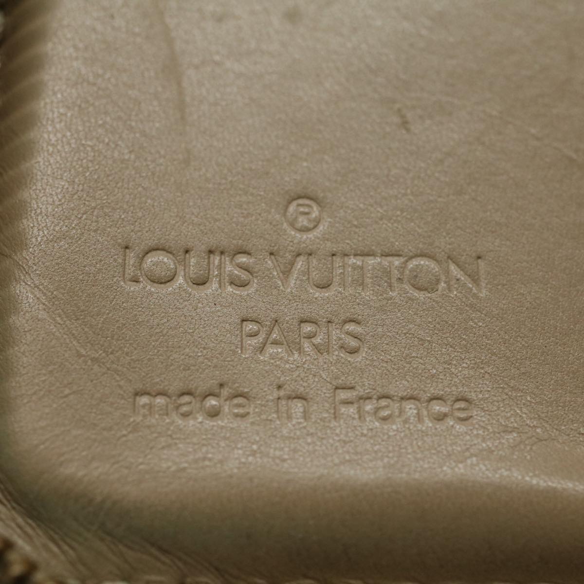 LOUIS VUITTON Monogram Vernis Bloom Compact Wallet Beige M91015 LV Auth 55611