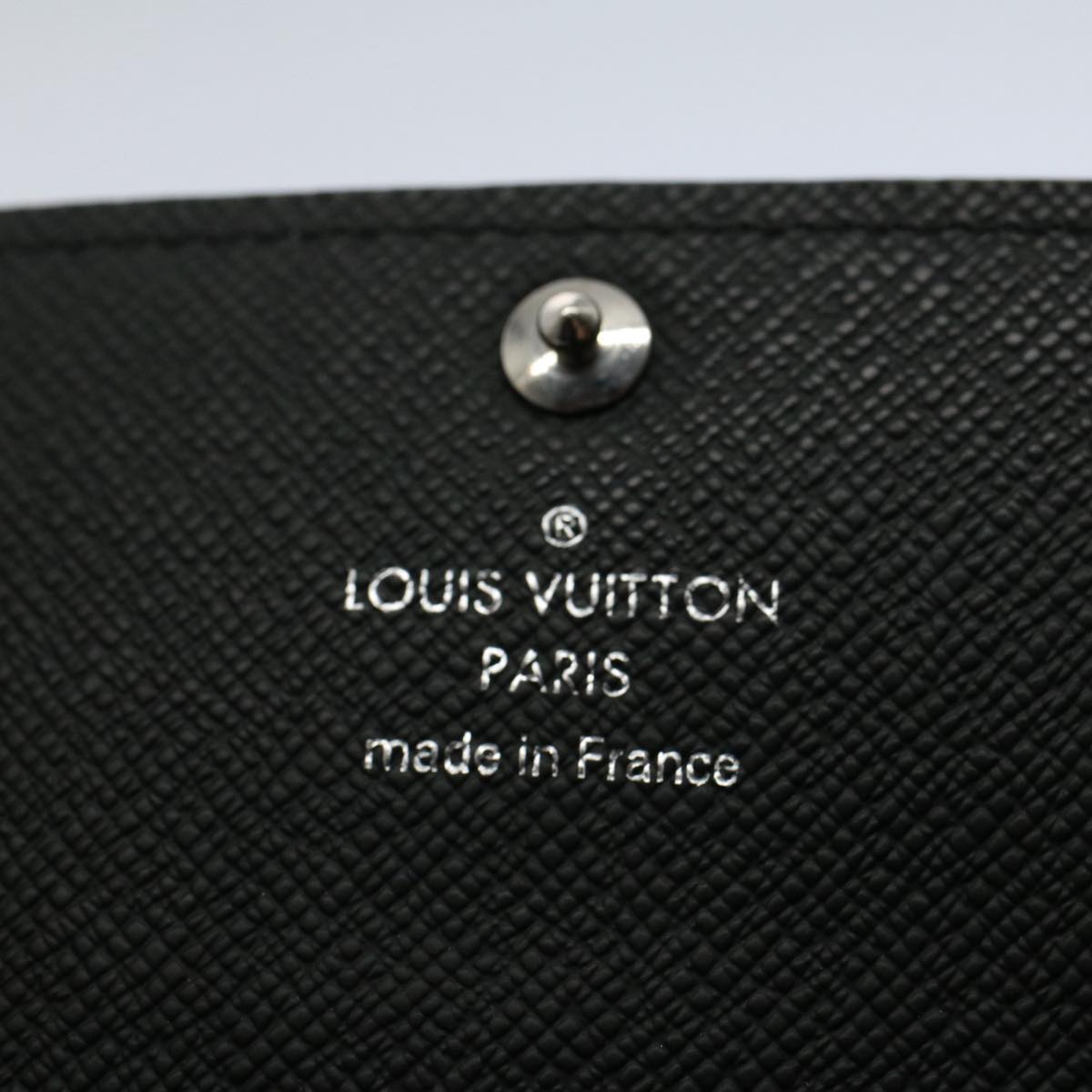 LOUIS VUITTON Damier Graphite Multi Cles 6 Key Case N62662 LV Auth 55615