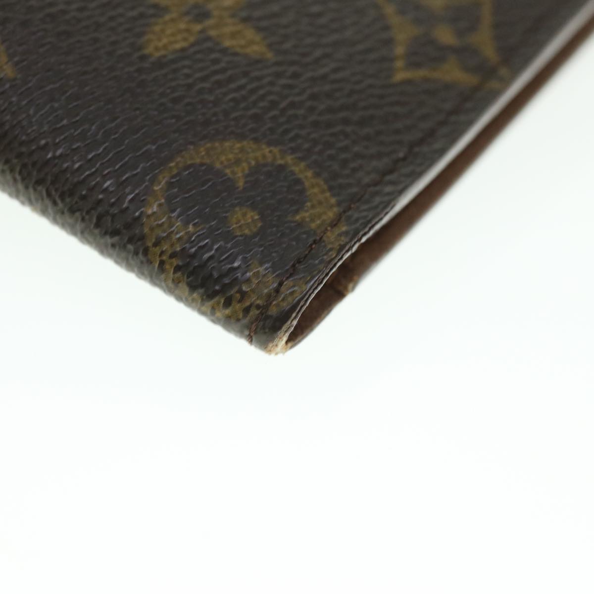 LOUIS VUITTON Monogram Porte Valeurs Cartes Credit Wallet M61823 LV Auth 55631