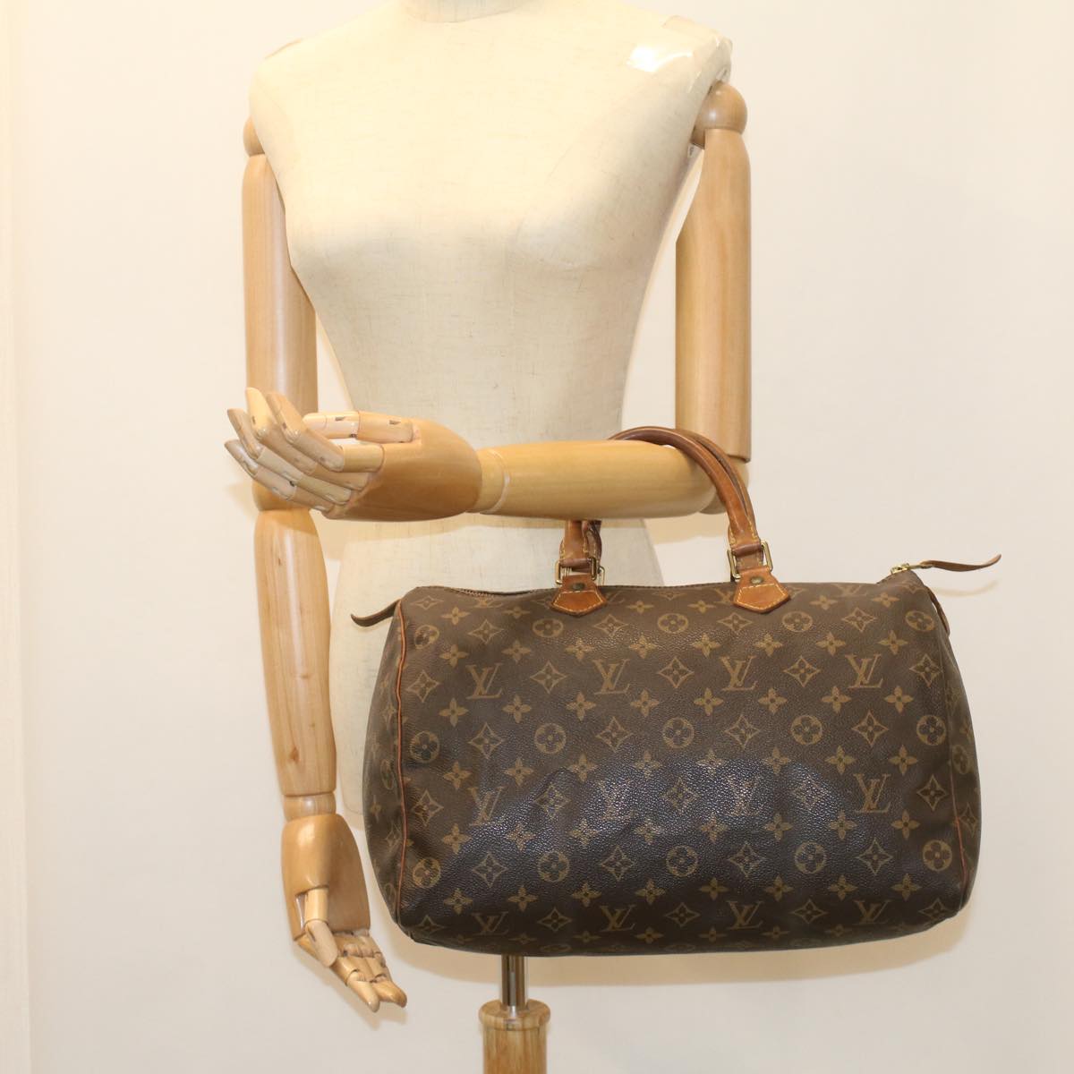 LOUIS VUITTON Monogram Speedy 30 Hand Bag M41526 LV Auth 55642