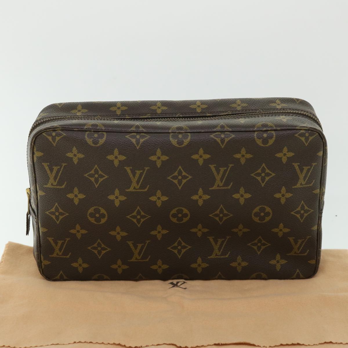 LOUIS VUITTON Monogram Trousse Toilette 28 Clutch Bag Vintage M47522 Auth 55714