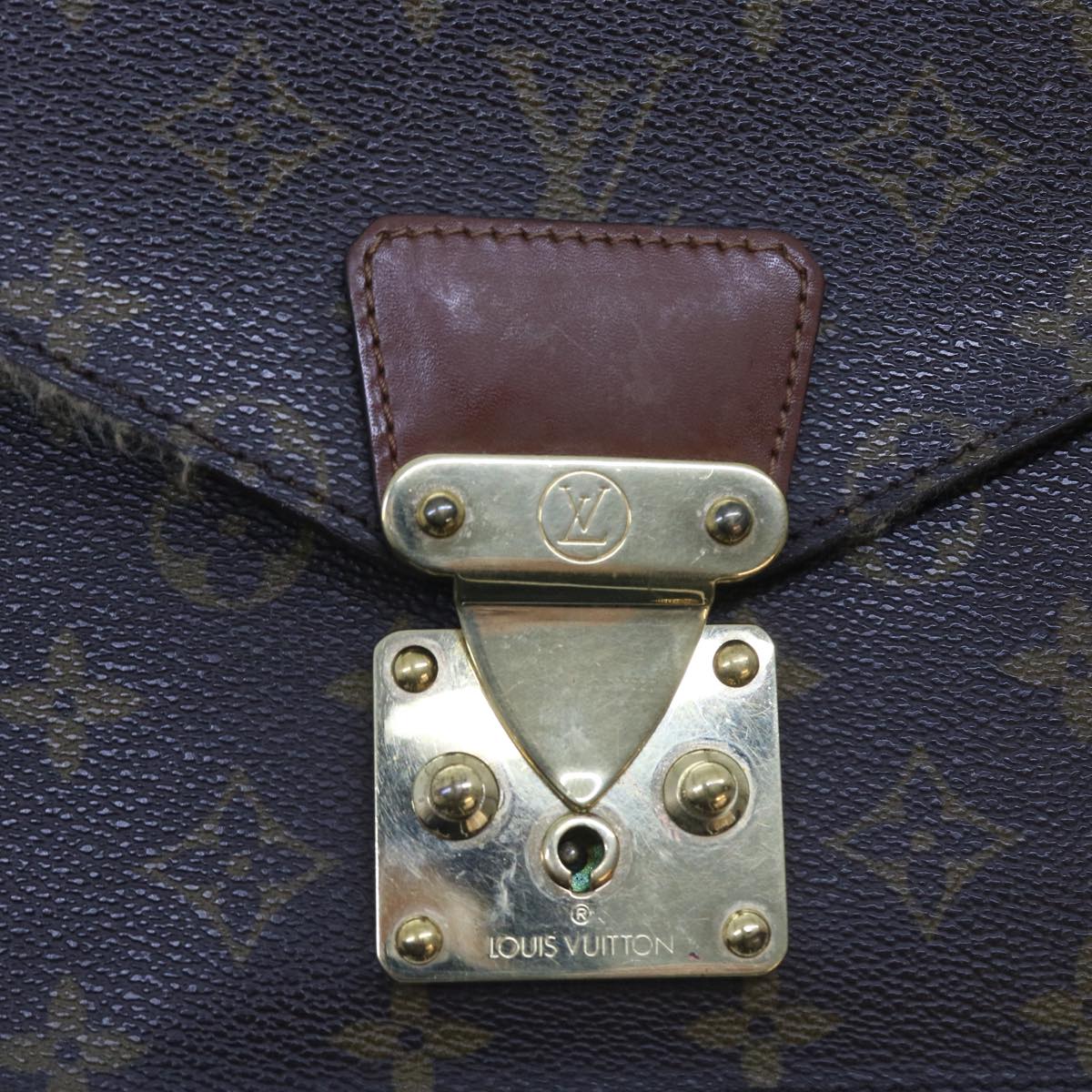 LOUIS VUITTON Monogram Monceau 28 Hand Bag 2way M51185 LV Auth 55719