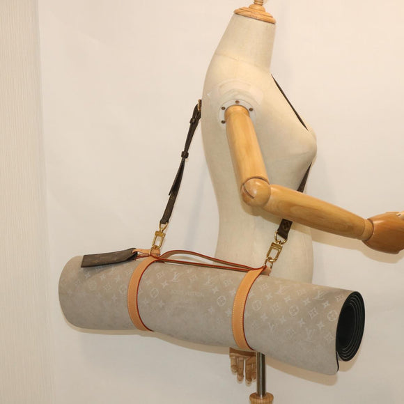 LOUIS VUITTON Monogram Etui Tapi Yoga Exercise Mat Beige GI0501 LV Auth 55732S