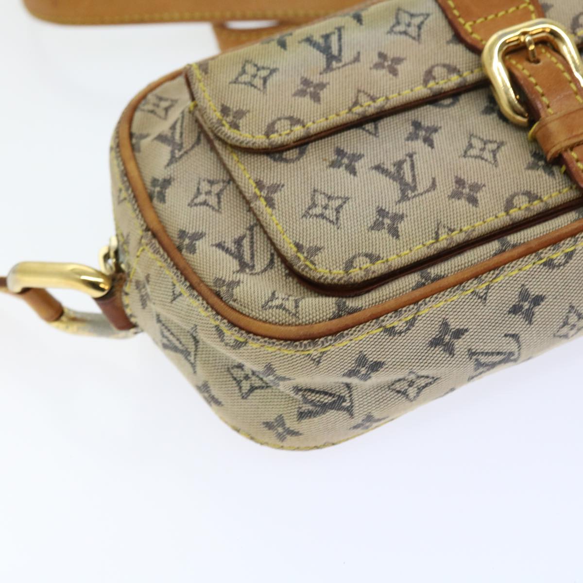 LOUIS VUITTON Monogram Mini Juliet MM Shoulder Bag Blue M92004 LV Auth 55782