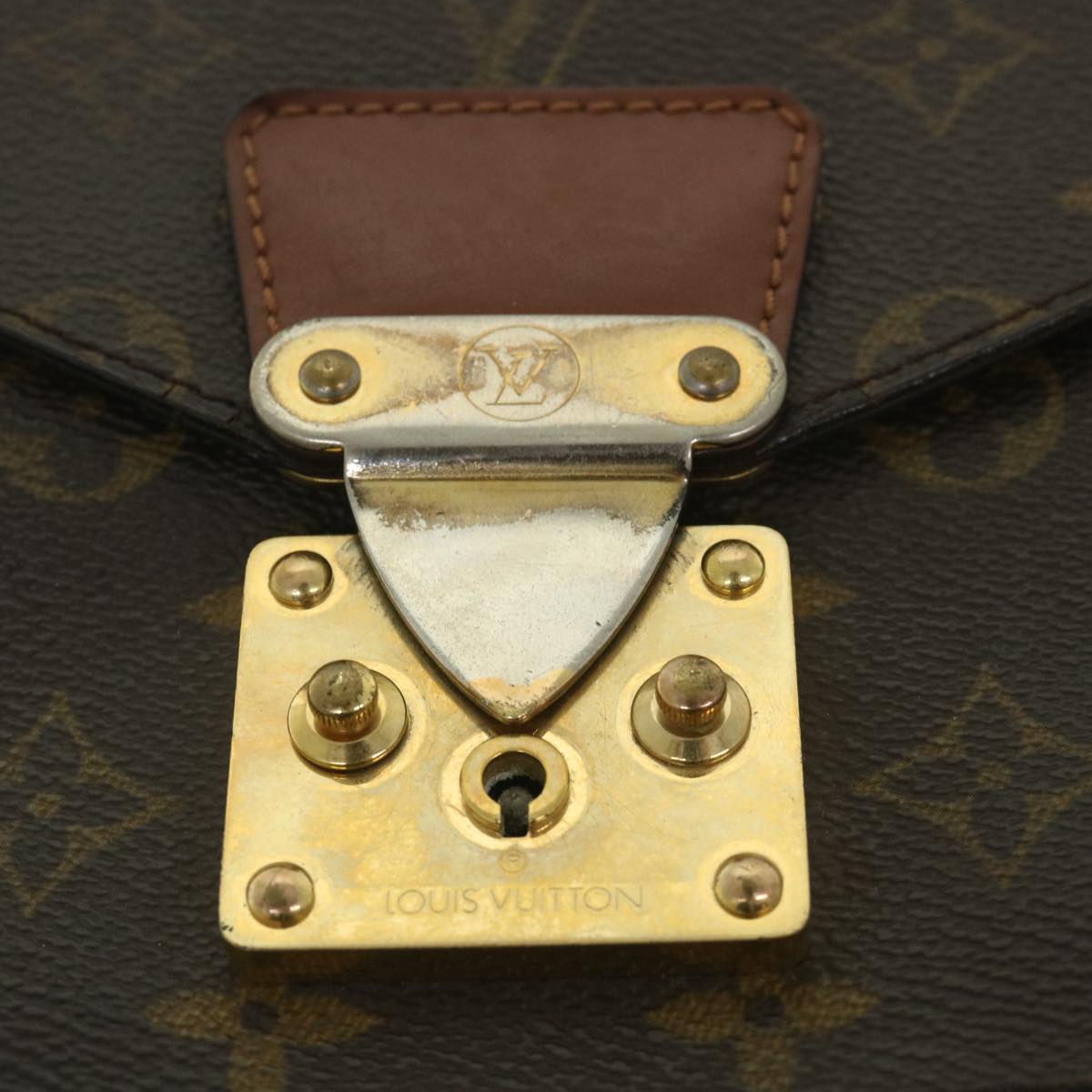 LOUIS VUITTON Monogram Monceau 28 Hand Bag 2way M51185 LV Auth 55787