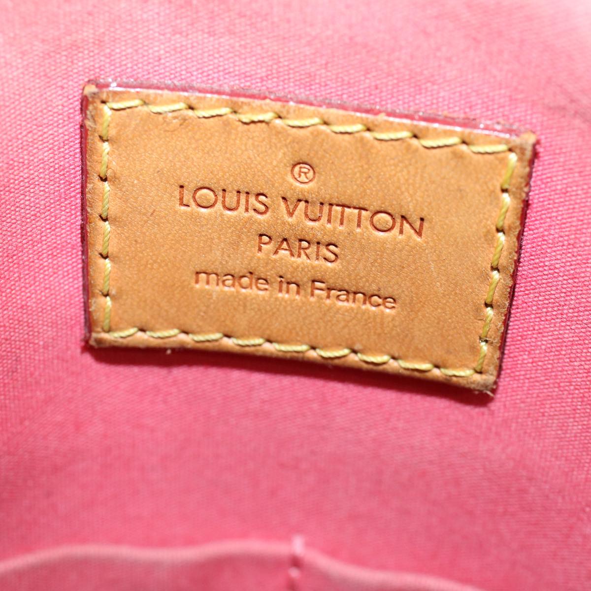 LOUIS VUITTON Monogram Vernis Alma PM Hand Bag Rose Rich M90256 LV Auth 55823