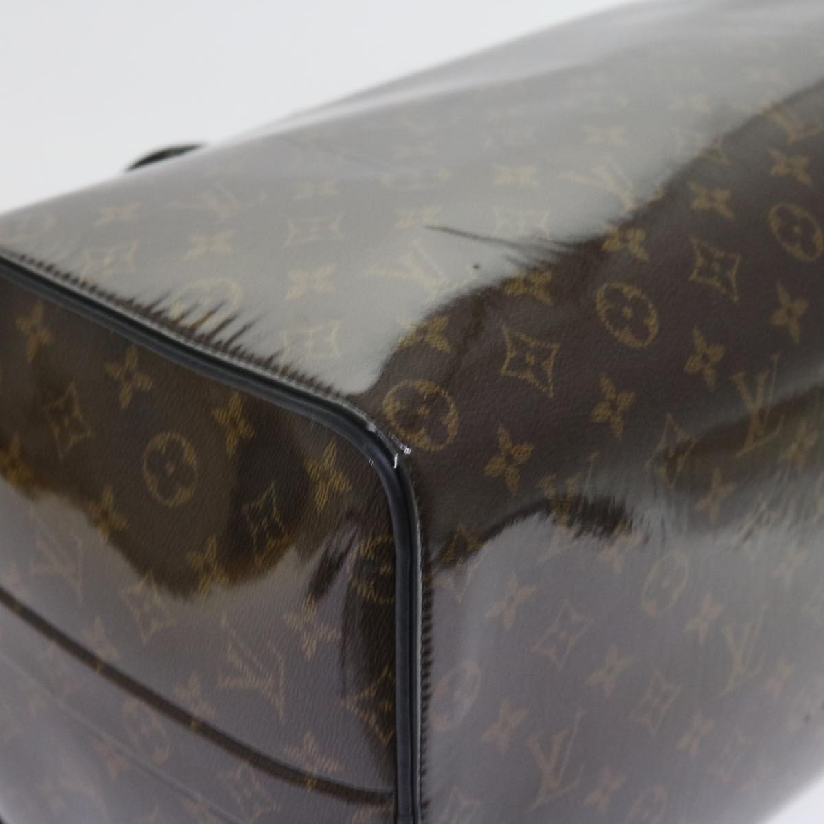 LOUIS VUITTON Monogram Glaze Keepall Bandouliere 50 Bag M43899 LV Auth 55861A