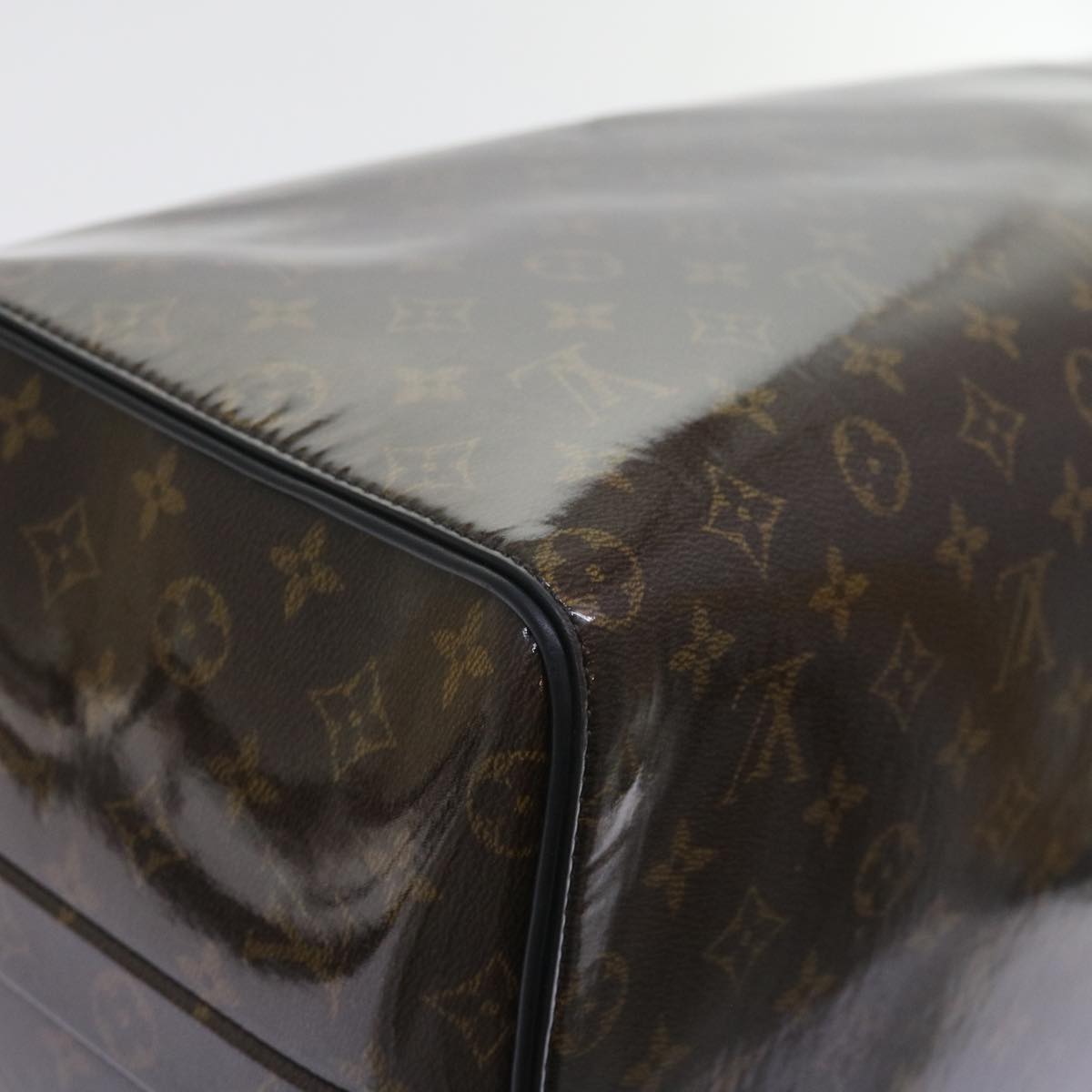 LOUIS VUITTON Monogram Glaze Keepall Bandouliere 50 Bag M43899 LV Auth 55861A