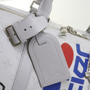 LOUIS VUITTON Monogram White Keepall Bandouliere 50 Bag M44643 LV Auth 55862S-19