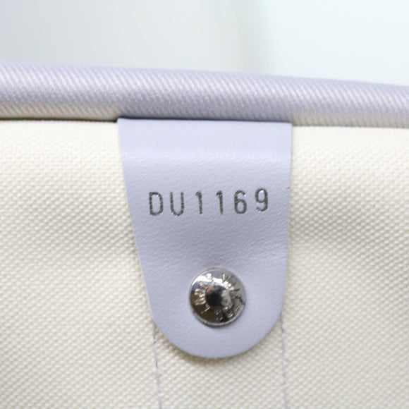 LOUIS VUITTON Monogram White Keepall Bandouliere 50 Bag M44643 LV Auth 55862S