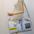 LOUIS VUITTON Monogram White Keepall Bandouliere 50 Bag M44643 LV Auth 55862S-30