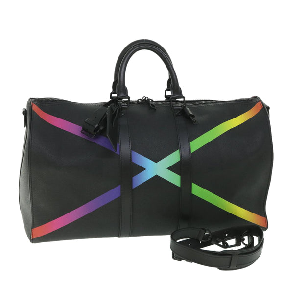 LOUIS VUITTON Taiga Rainbow Keepall Bandouliere 50 Boston Tasche M30345 Auth 55863SM
