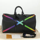 LOUIS VUITTON Taiga Rainbow Keepall Bandouliere 50 Boston Bag M30345 Auth 55863S-12
