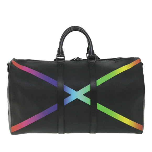 LOUIS VUITTON Taiga Rainbow Keepall Bandouliere 50 Boston Bag M30345 Auth 55863S