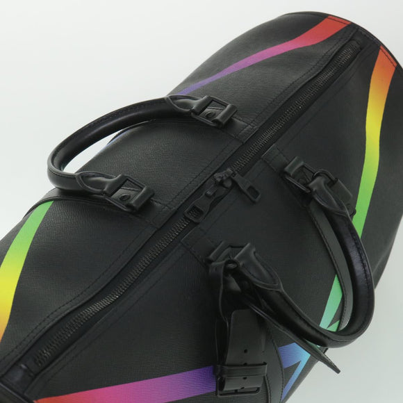 LOUIS VUITTON Taiga Rainbow Keepall Bandouliere 50 Boston Tasche M30345 Auth 55863SM
